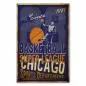 Preview: "Chicago Basketball Dream Team" - ein Retro-Poster im Vintage-Look für Basketball-Fans.