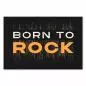 Preview: "Born to Rock" auf dunklem Hintergrund - rockiges Design für Musikliebhaber.