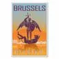 Preview: "Brüssel" – ein Retro-Reiseposter mit dem Erzengel Michael, dem Schutzpatron der Stadt, im Stil der 50er Jahre.