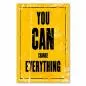 Preview: "You can change everything" - ein inspirierendes Vintage-Poster für Veränderung und Selbstbestimmung.