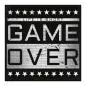 Preview: "Game Over...", Grafik (Retro-Gaming-Stil): "Das Leben ist kurz" - Statement.