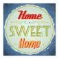 Preview: Vintage-Schild: "Home Sweet Home" - gemütliches & einladendes Design.