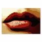 Preview: Nahaufnahme von Lippen im Pop-Art Stil - ein stylishes Motiv in Rot.