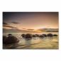 Preview: Moeraki Boulders am Strand (Neuseeland), Sonnenaufgang, warmes Licht, mystisch.