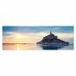 Preview: Mont Saint Michel (Normandie), Sonnenuntergang, Silhouette der Abtei.