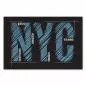 Preview: Typografie "NYC" & Namen der New Yorker Stadtteile - modernes Design.