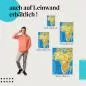 Preview: "Afrika - Politische Karte" Leinwandbild: Dekorativ und informativ zugleich.