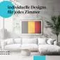 Preview: Schlafzimmer Deko: "Belgien Flagge" Poster im minimalistischen Schlafzimmer. Wanddeko für Belgien-Fans.