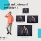 Preview: Bodybuilder: Leinwandbild. Fitnessstudio, Muskeln.