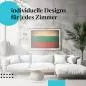 Preview: Schlafzimmer Deko: Minimalistisches Zimmer mit "Bulgarien Flagge" Poster. Wanddeko für Bulgarien-Fans.