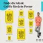 Preview: "Der größte Fehler ist die Angst": Poster - Motivation & Überwindung