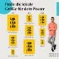 Preview: "Ein Ziel ohne Plan ist nur ein Wunsch": Poster - Motivation & Zielsetzung