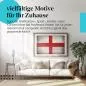 Preview: Stylisches Leinwandbild: Vintage Flagge von England im Used-Look. Wanddeko für England-Fans.