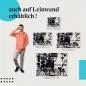 Preview: "Fashion Statement: Collage der Stil-Ikonen" Leinwandbild - Ein Must-Have für Fashionistas!