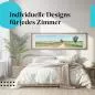 Preview: Schlafzimmer Deko: Landhaus Schlafzimmer mit "Feldweg" Poster. Ruhige Wanddeko für Naturliebhaber.