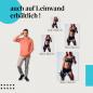 Preview: Fitness: Leinwandbild. Frau, Sixpack, Hantel, rote Haare.