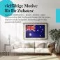 Preview: Leinwandbild "Australische Grunge Flagge im Vintage-Stil". Wanddeko für Australien-Fans.