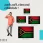 Preview: "Vanuatu Flagge" Leinwand. Verschiedene Größen, setze stilvolle Akzente!