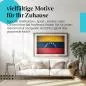 Preview: Stylisches Leinwandbild: Venezuela Vintage Flagge: Sterne am Horizont. Wanddeko für Venezuela-Fans.