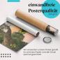 Preview: Gerolltes Poster "Flusslandschaft". Ruhe & Natur, sicher verpackt.