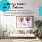 Preview: Stylisches Leinwandbild: Ausdrucksstark - Abstraktes Frauenportrait in Aquarell.