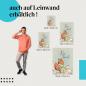 Preview: Fuchs & Enten: Leinwandbild. Blumen, "Sei nett".