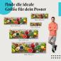 Preview: Entdecke Postergrößen: Obst & Gemüse, bunt, gesunde Ernährung.