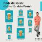 Preview: Finde die ideale Postergröße: "Eat Sleep Coffee Repeat", Coffee-to-go Becher.