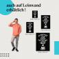 Preview: Leinwandbild "Alles wird besser mit Kaffee": Ein Must-Have für Kaffee-Fans