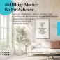 Preview: Leinwandbild "Voltaire Zitat" : Philosophischer Spruch im Typografie-Design - perfekt für dein Wohnzimmer.