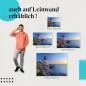 Preview: Einsamer Leuchtturm: Abendrot & Meer | Postereck 0120