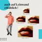 Preview: Leinwandbild "Sinnliche Lippen": Pop Art & Sinnlichkeit