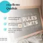 Preview: Gerahmtes Bild "No Rules No Limits" - Klare Botschaft, Motivation & Rebellion.