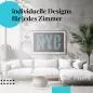 Preview: New York Feeling: Typo-Kunstdruck "NYC" - urbanes Design fürs Schlafzimmer.