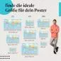 Preview: Postergrößen: Weltkarte, politisch, Flaggen.