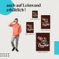 Preview: "Life is Short Eat Chocolate - Poster" Leinwandbild. Finde die ideale Größe für dein Zuhause & setze Akzente mit Kunst!