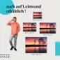 Preview: Leinwandbild "Farbenfroher Sonnenaufgang": Landschaft & Stimmung