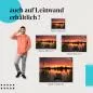 Preview: Leinwandbild "Sonnenuntergang am See": Ruhe & Entspannung