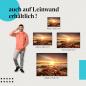 Preview: Leinwandbild "Goldener Sonnenuntergang": Landschaft & Farbenpracht