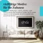 Preview: Stylisches Leinwandbild: Stilvolles Logo - Eleganz und Schlichtheit.