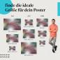 Preview: Finde die ideale Postergröße: Tautropfen, Blütenblatt, Makro, Pastell, abstrakt.