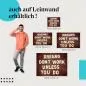 Preview: "Motivationsspruch - Dreams don't work..." Leinwandbild. Finde die ideale Größe für dein Zuhause & setze Akzente mit Kunst!