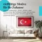 Preview: Leinwandbild "Türkische Flagge - Symbol der Türkei". Wanddeko für alle, die die Türkei lieben.