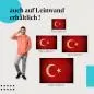 Preview: "Türkei Flagge" Leinwandbild. Verschiedene Größen für dein Zuhause, setze Akzente mit Kunst!