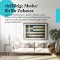 Preview: Leinwandbild "Griechische Vintage Flagge im Used-Look". Wanddeko für Griechenland-Fans.