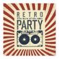 Preview: Retro Party Flyer: Kassette & Schriftzug "Retro Party - Das Beste der 80er".