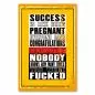 Preview: „Success Is Like Being Pregnant...“ – humorvolles Poster zeigt Realität des Erfolgs.