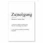 Preview: Definition "Zuneigung": Herzliches Gefühl, Wohlwollen, spontane Sympathie.