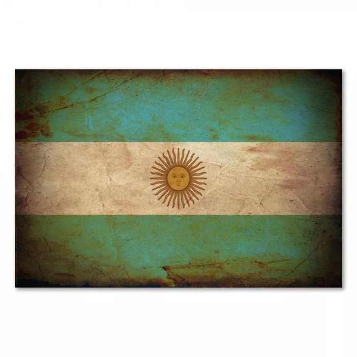 Argentinische Flagge im Vintage-Stil: Die 