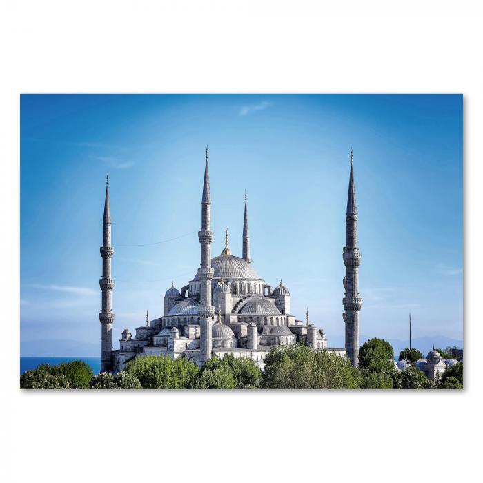 Die Blaue Moschee in Istanbul - ein imposantes Bauwerk mit sechs Minaretten.